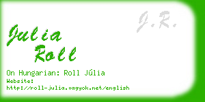 julia roll business card